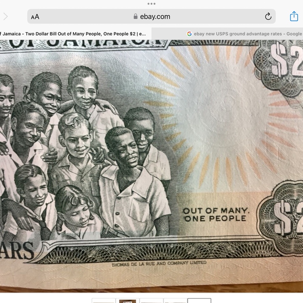 Jamaica two dollar bill 1987 $2 money 87 Bob Marley One Love  Bundle only